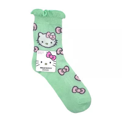 2 Pair Hello Kitty Crew Socks Womens