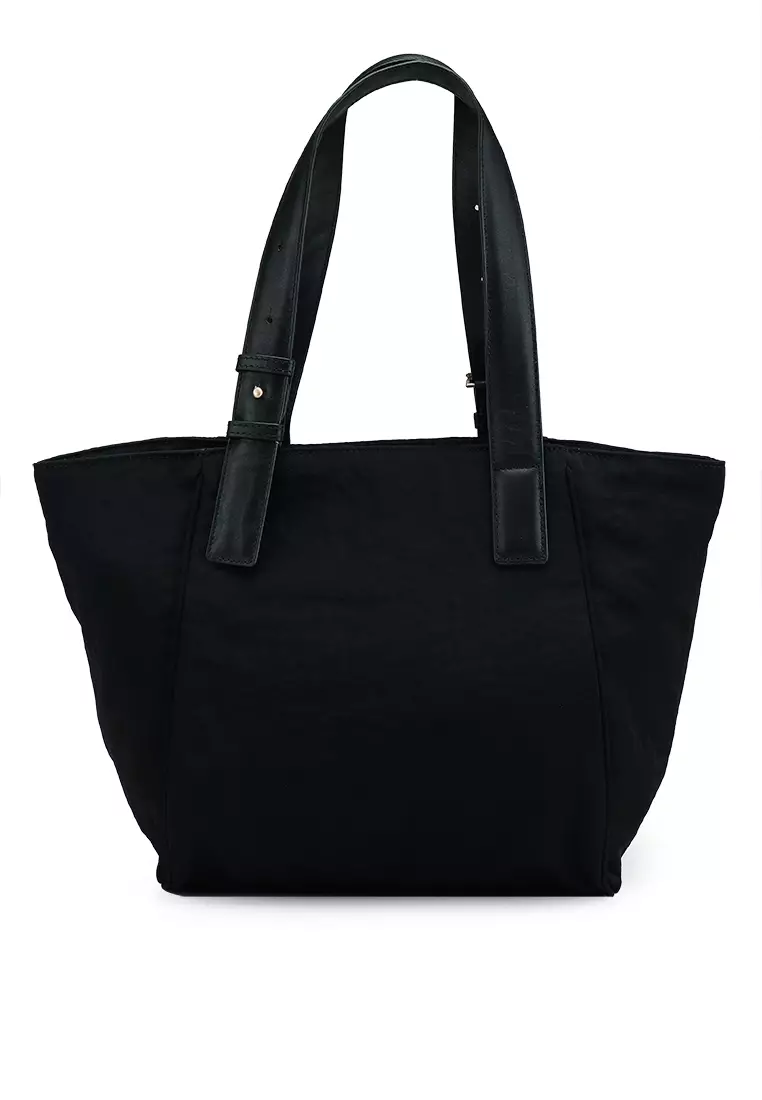 agnès b. Logo Nylon Shoulder Tote Bag