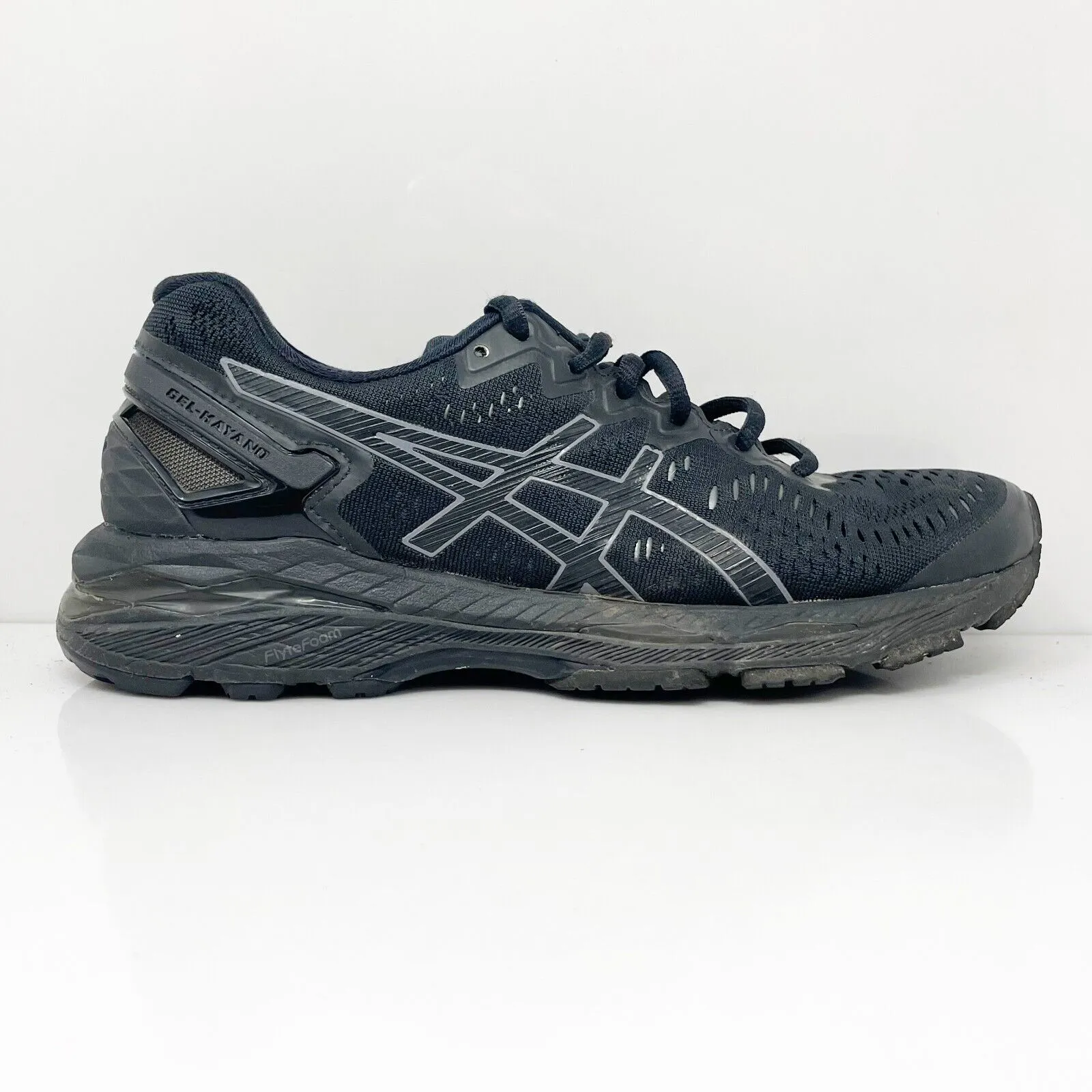 Asics Womens Gel Kayano 23 T696N Black Running Shoes Sneakers Size 7.5