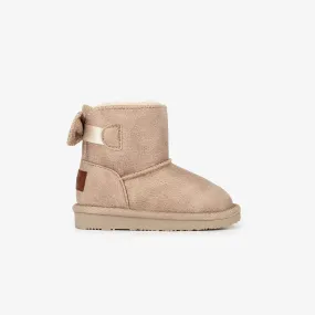 Baby's Beige Bow Australian Boots