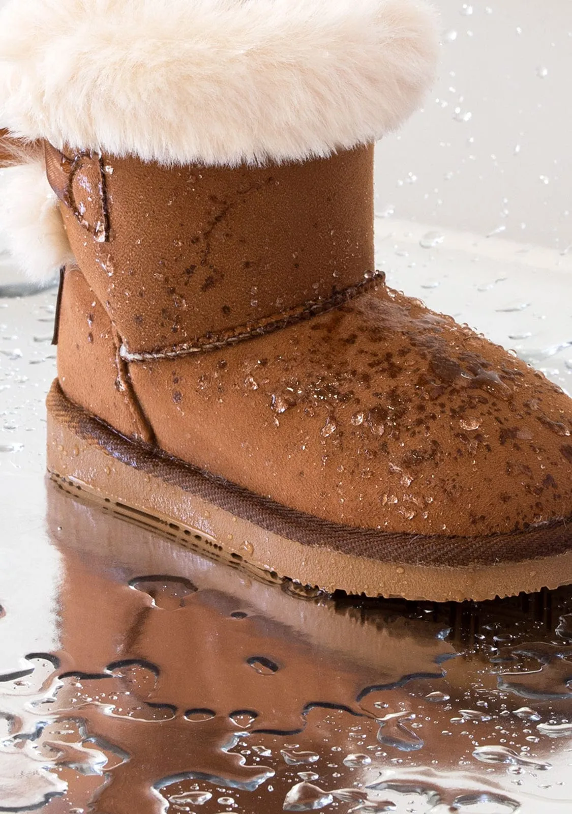 Baby's Brown Bow Water Repellent Australian Boots