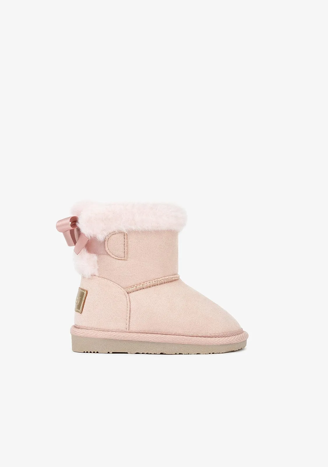 Baby's Pink Bow Water Repellent Australian Boots