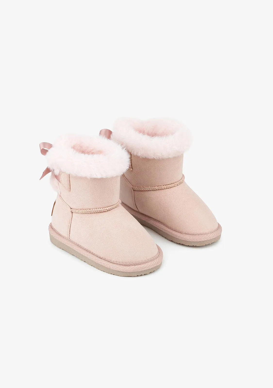 Baby's Pink Bow Water Repellent Australian Boots