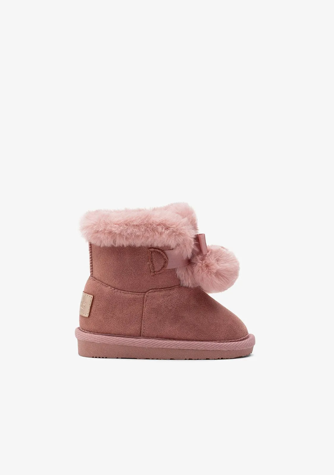 Baby's Pink Pompom Australian Boots