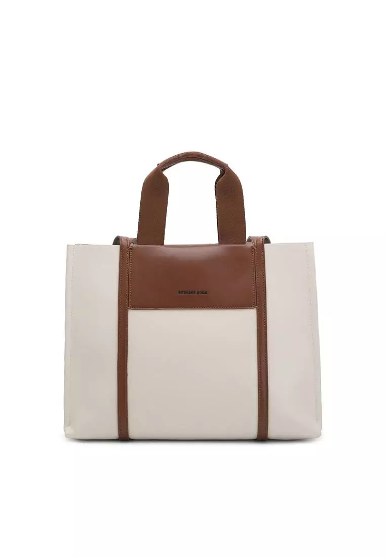 Bethany Roma Bethany Roma Women's Medium Tote Shoulder Bag - White 20BR51