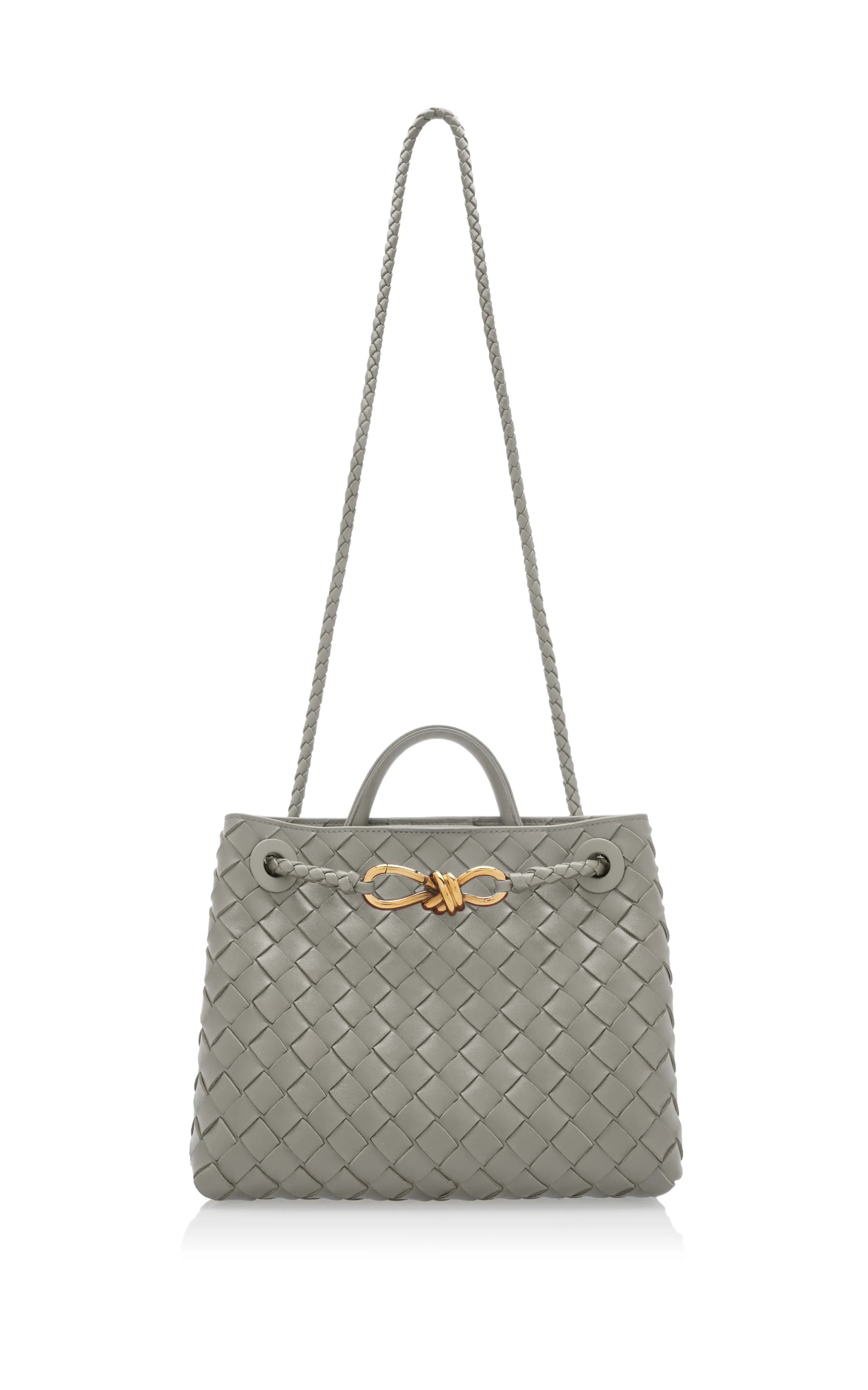 Bottega Veneta Small Andiamo Intrecciato Leather Tote Bag