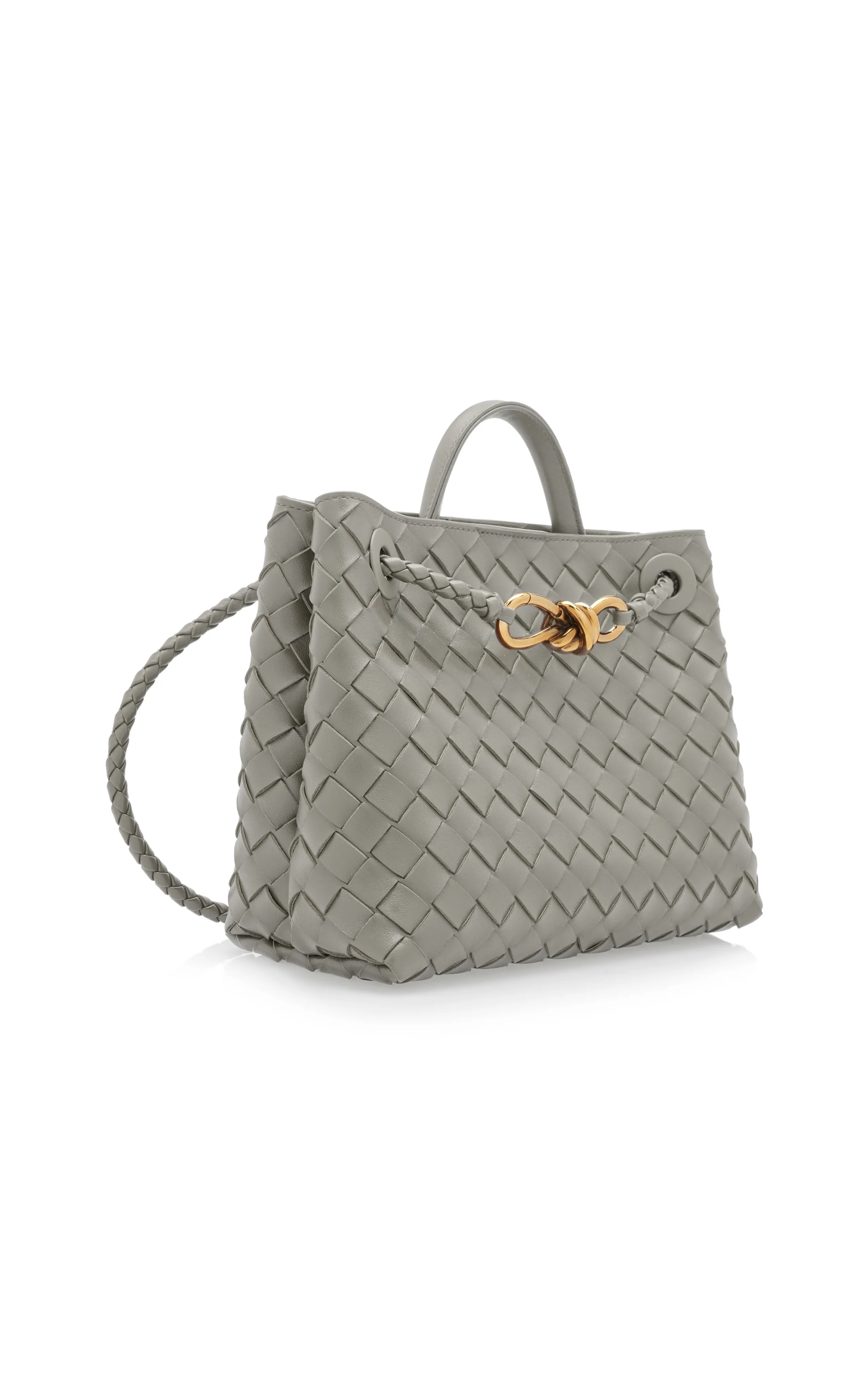 Bottega Veneta Small Andiamo Intrecciato Leather Tote Bag