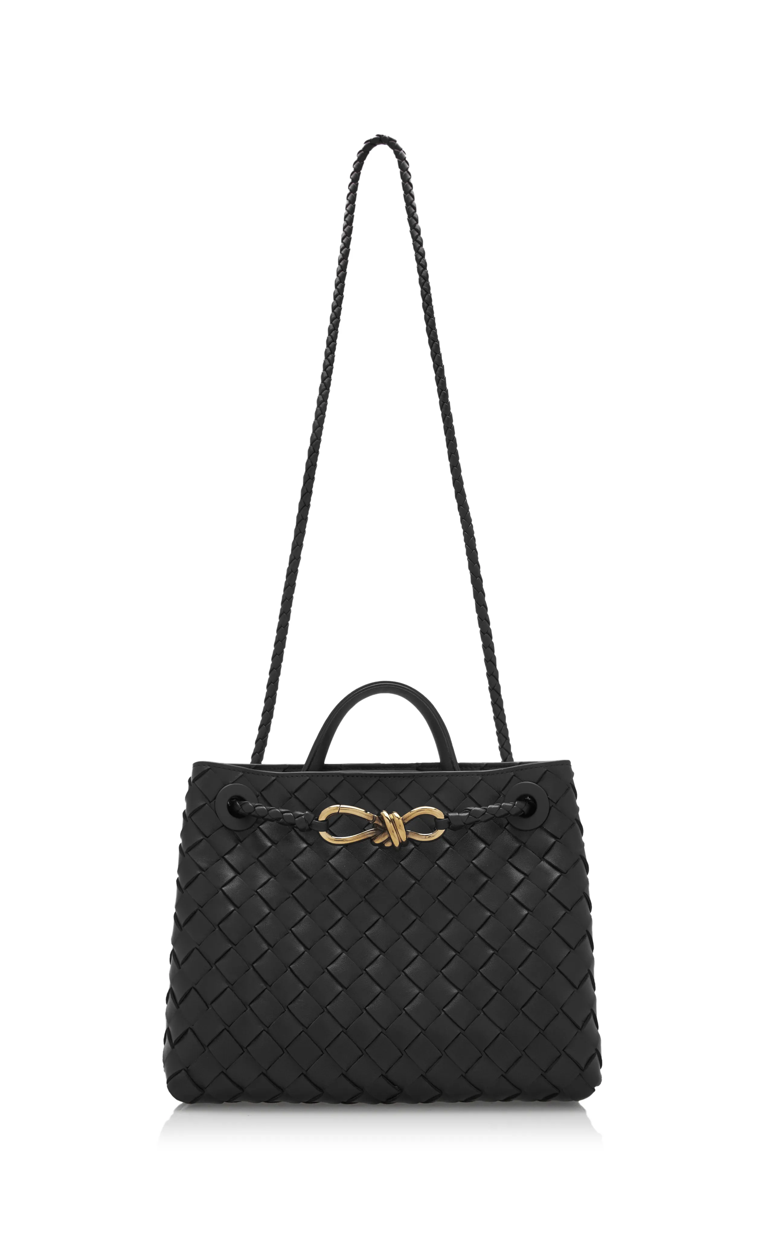 Bottega Veneta Small Andiamo Intrecciato Leather Tote Bag