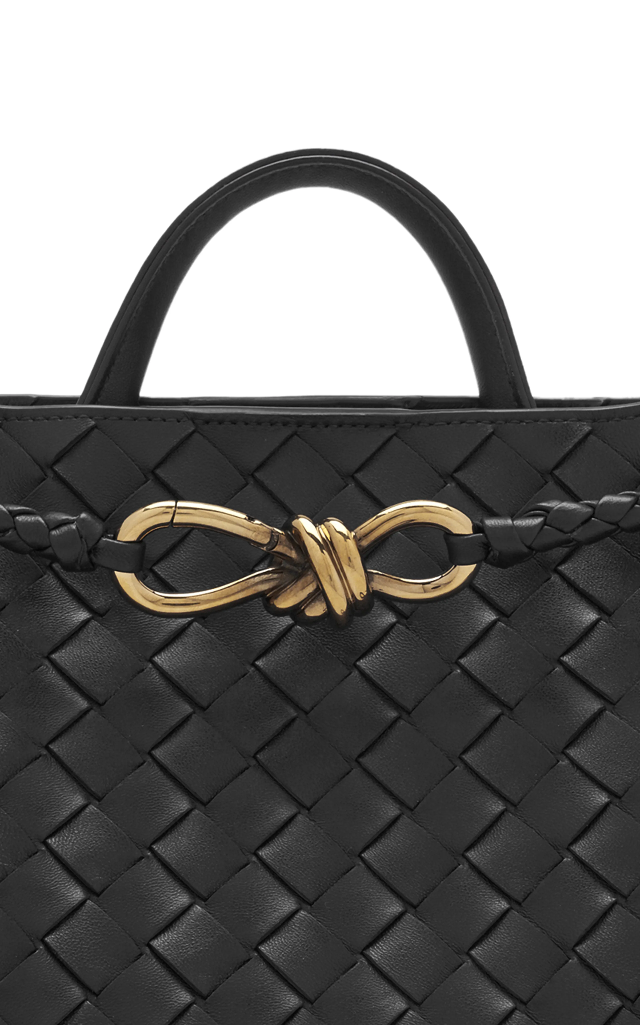 Bottega Veneta Small Andiamo Intrecciato Leather Tote Bag