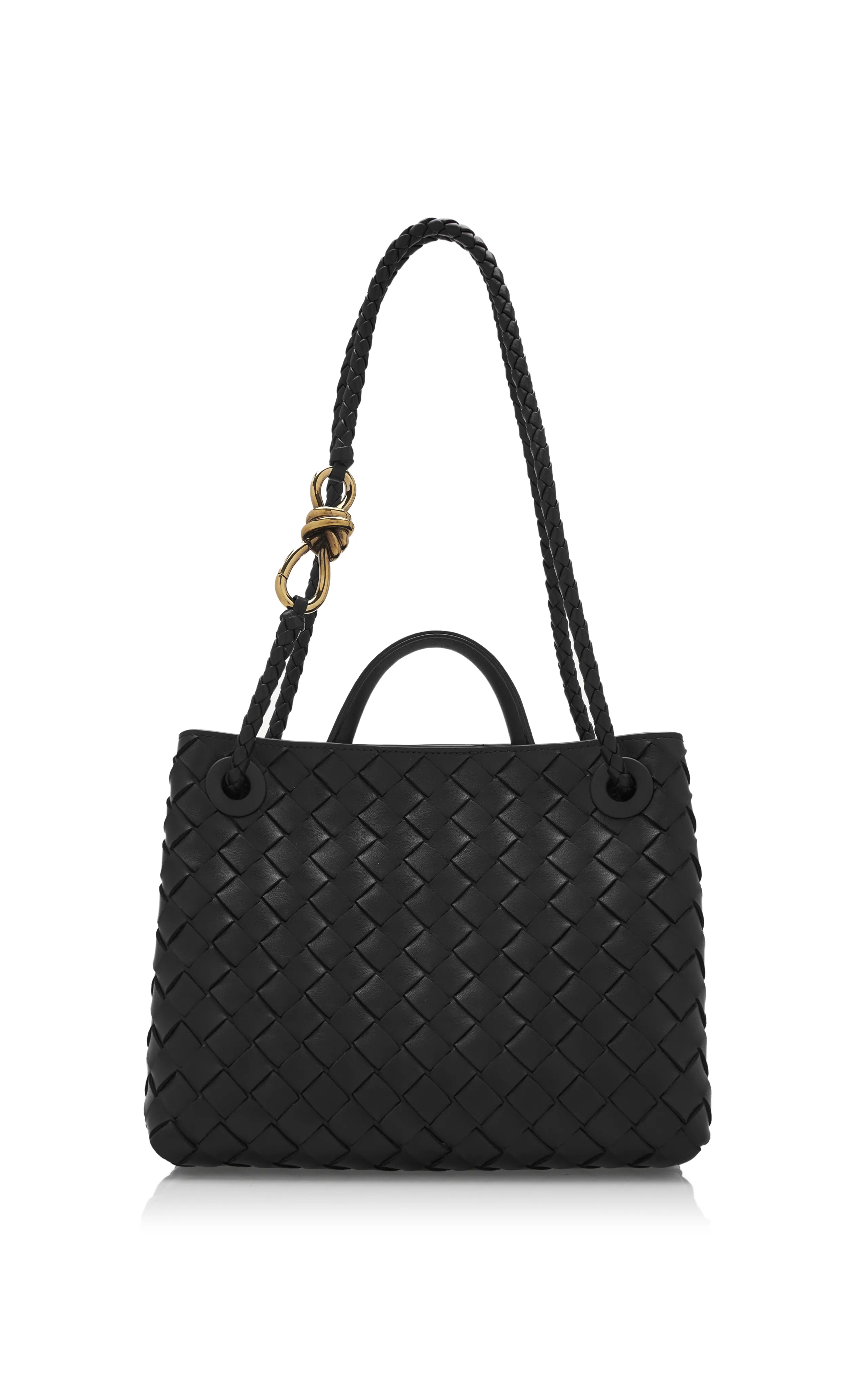 Bottega Veneta Small Andiamo Intrecciato Leather Tote Bag