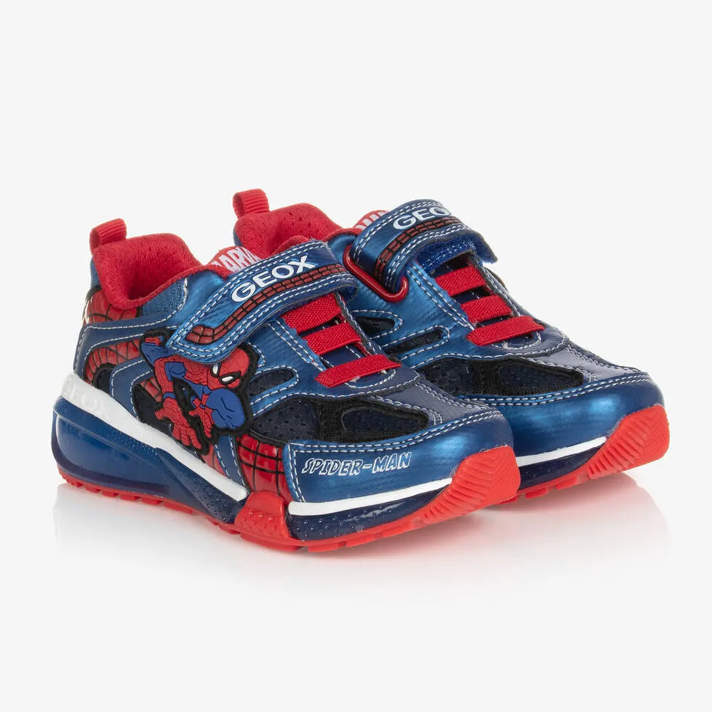 Boys Red & Blue Marvel Light-Up Trainers