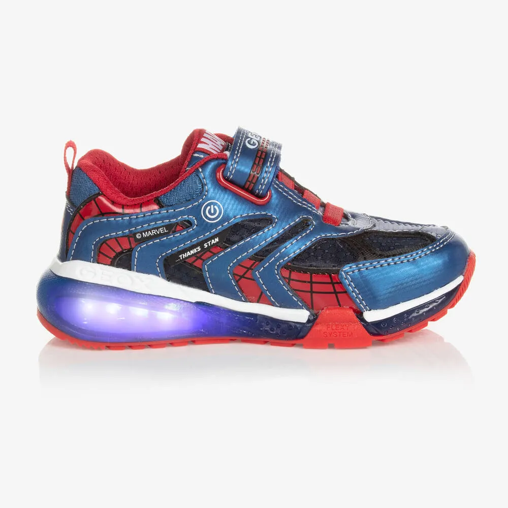 Boys Red & Blue Marvel Light-Up Trainers