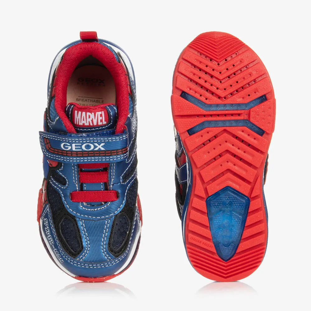 Boys Red & Blue Marvel Light-Up Trainers