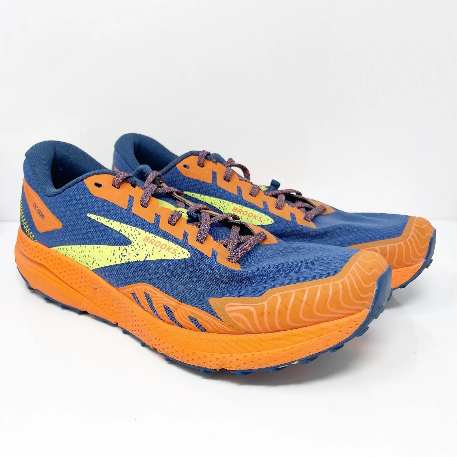 Brooks Mens Divide 4 1104051D406 Blue Running Shoes Sneakers Size 12 D