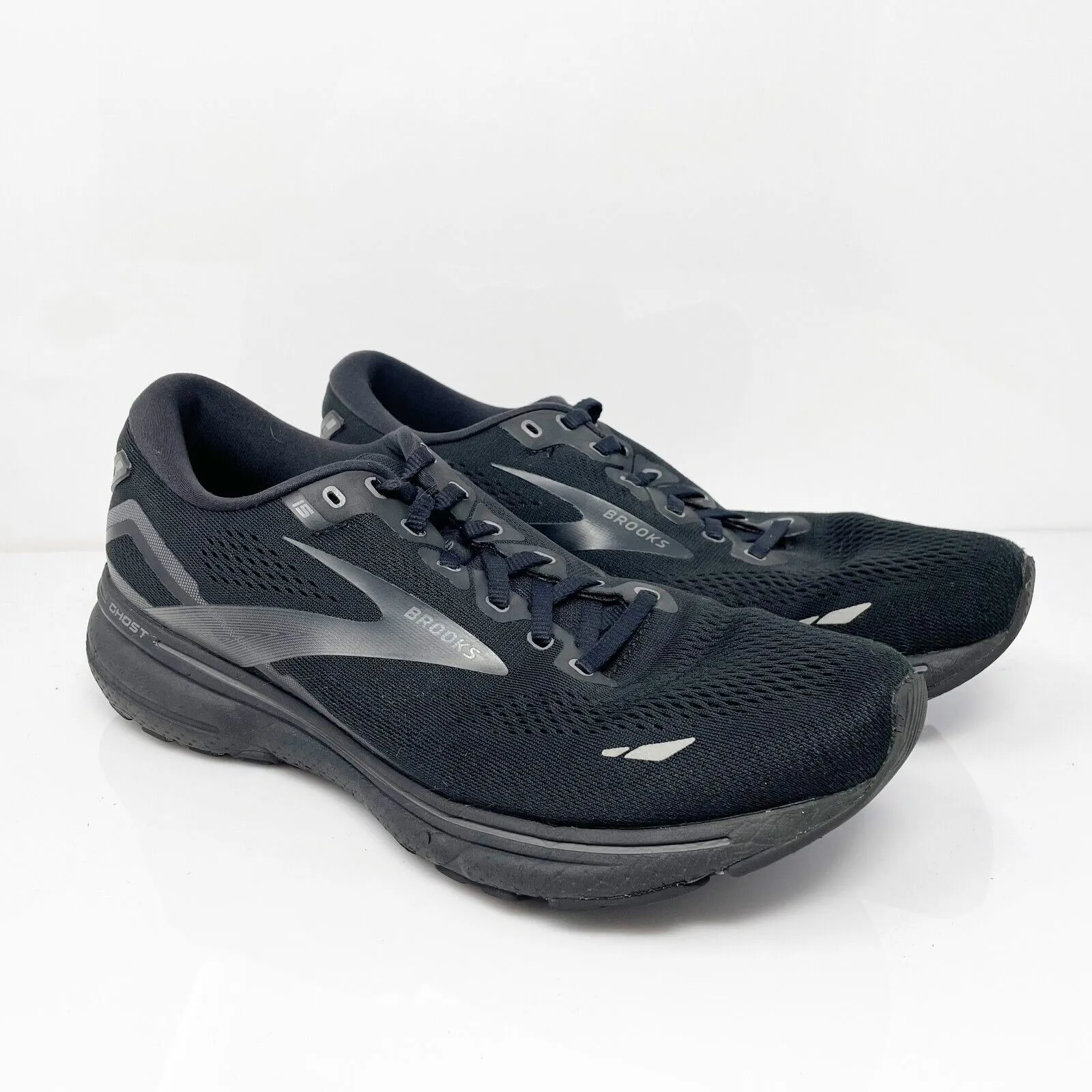 Brooks Mens Ghost 15 1103931D020 Black Running Shoes Sneakers Size 10.5 D