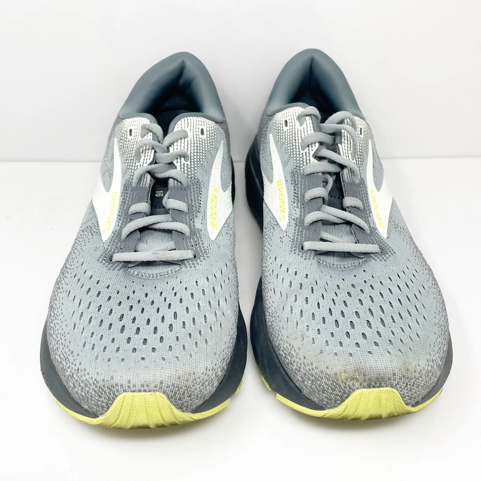 Brooks Mens Ghost 16 1104182E040 Gray Running Shoes Sneakers Size 10.5 EE