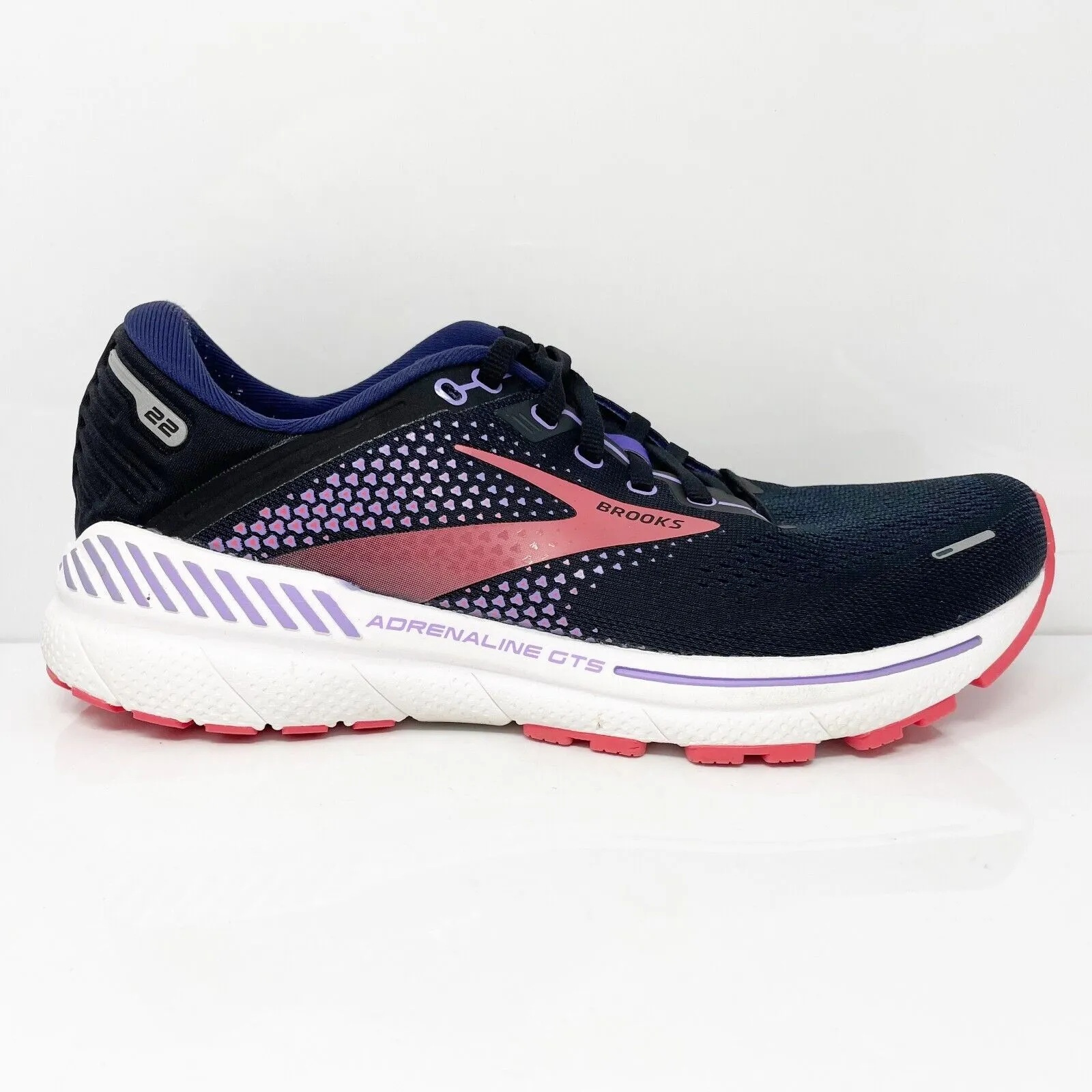 Brooks Womens Adrenaline GTS 22 1203531B080 Blue Running Shoes Sneakers Sz 9.5 B