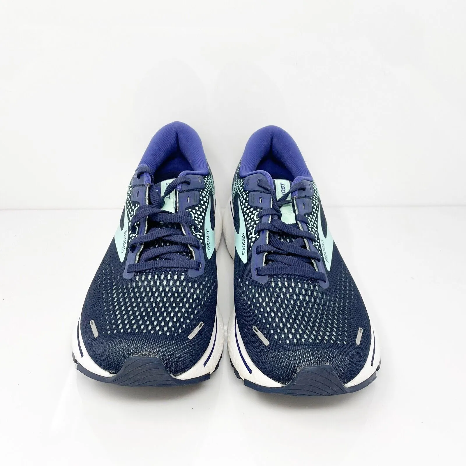 Brooks Womens Ghost 14 1203561B446 Blue Running Shoes Sneakers Size 10 B