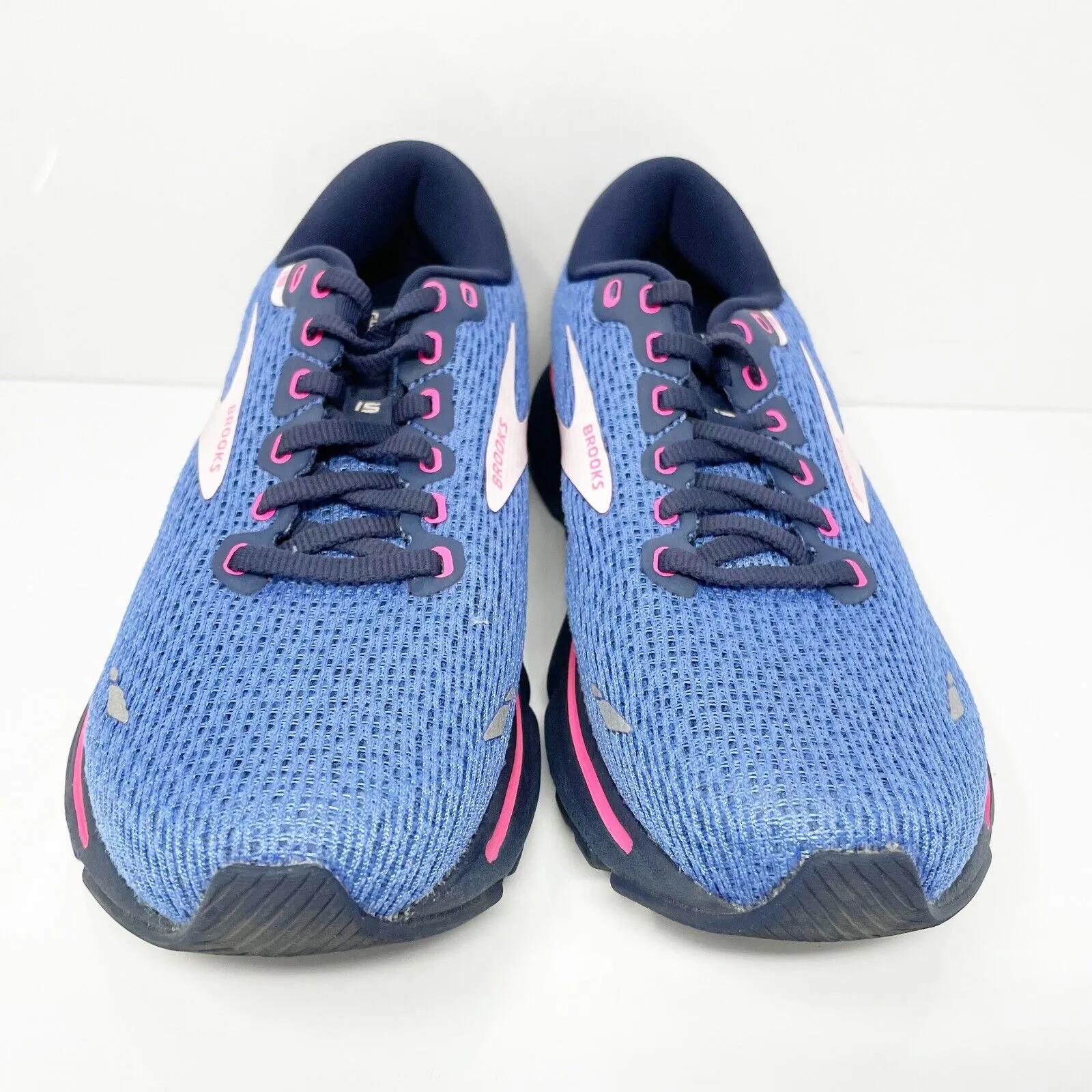 Brooks Womens Ghost 15 1203801B469 Blue Running Shoes Sneakers Size 7.5 B