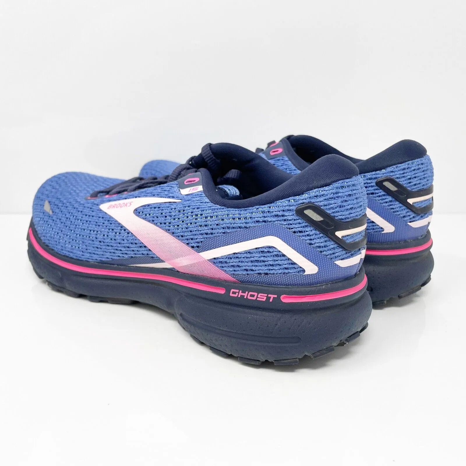 Brooks Womens Ghost 15 1203801B469 Blue Running Shoes Sneakers Size 7.5 B