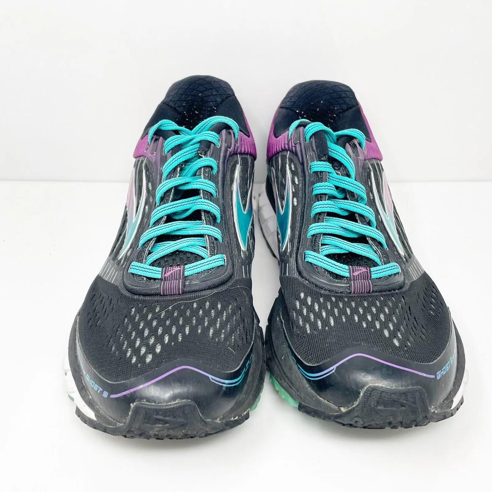 Brooks Womens Ghost 9 1202251B092 Black Running Shoes Sneakers Size 10 B