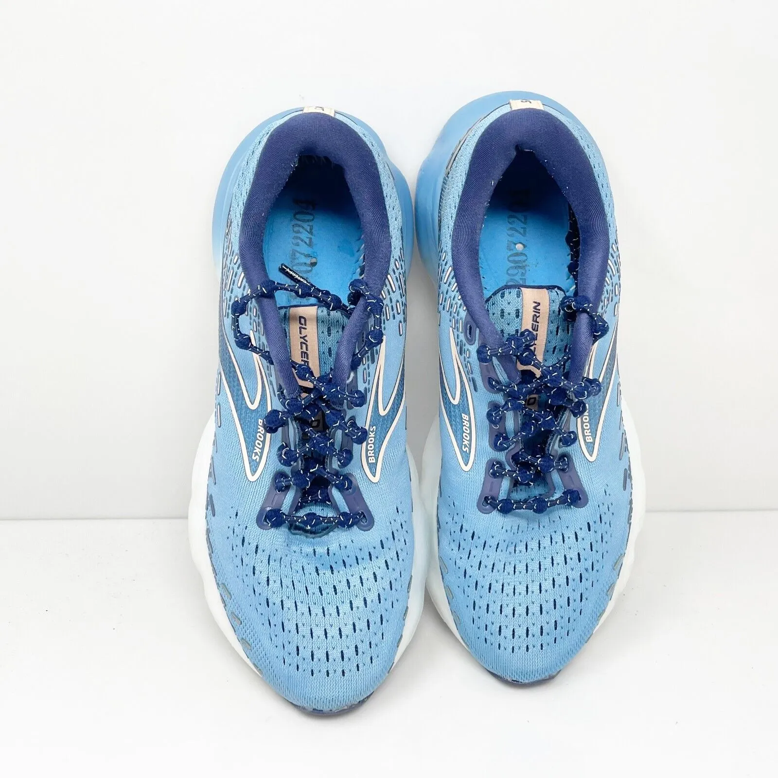 Brooks Womens Glycerin 20 1203691B478 Blue Running Shoes Sneakers Size 7 B