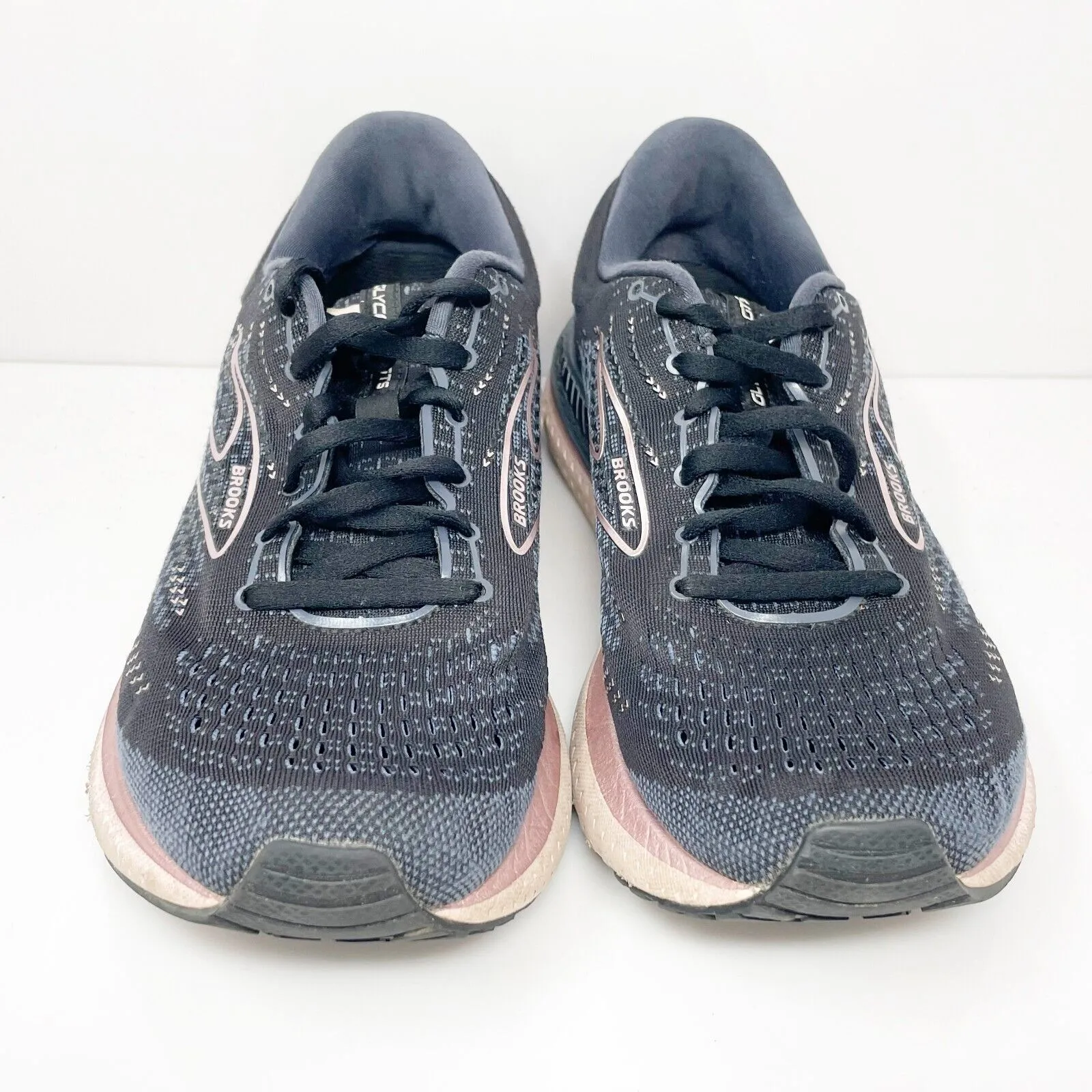 Brooks Womens Glycerin GTS 19 1203441B074 Black Running Shoes Sneakers Sz 9.5 B