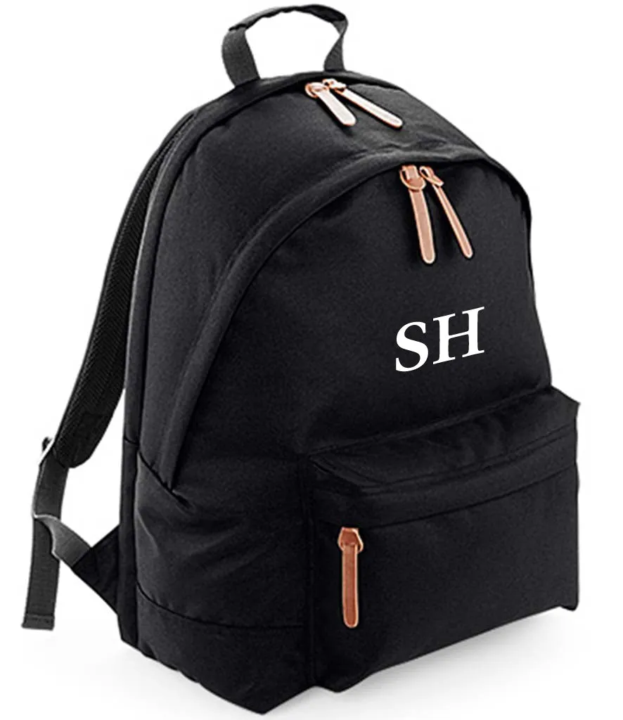 Campus Laptop Backpack Personalised With Initials Navy or Black