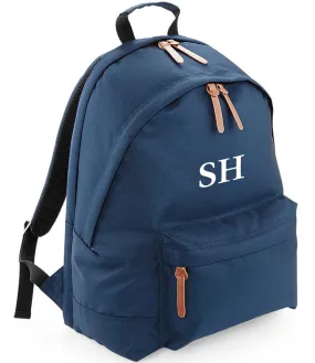 Campus Laptop Backpack Personalised With Initials Navy or Black