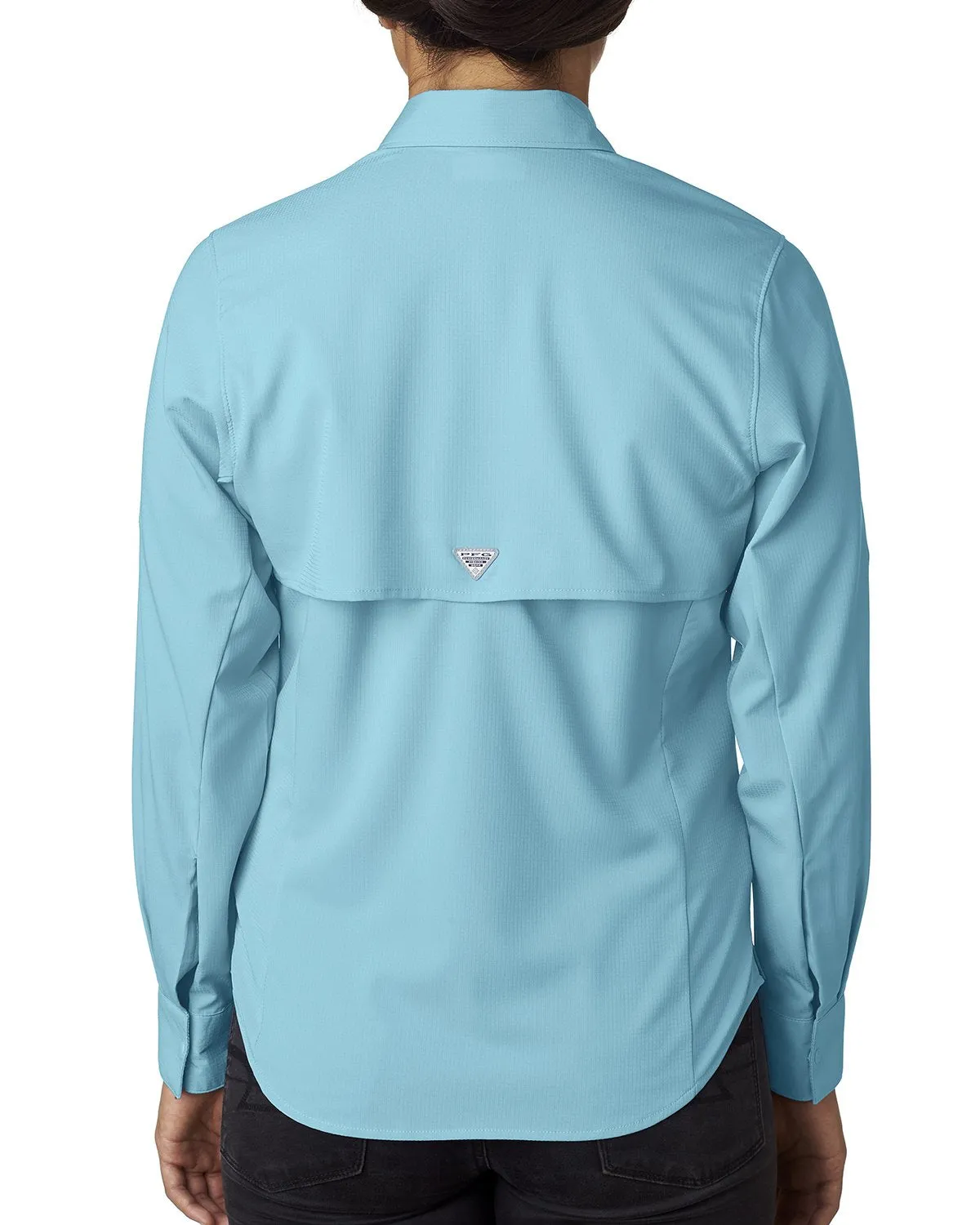 Columbia Ladies Tamiami Ii Long Sleeve Shirt 7278 Clear Blue