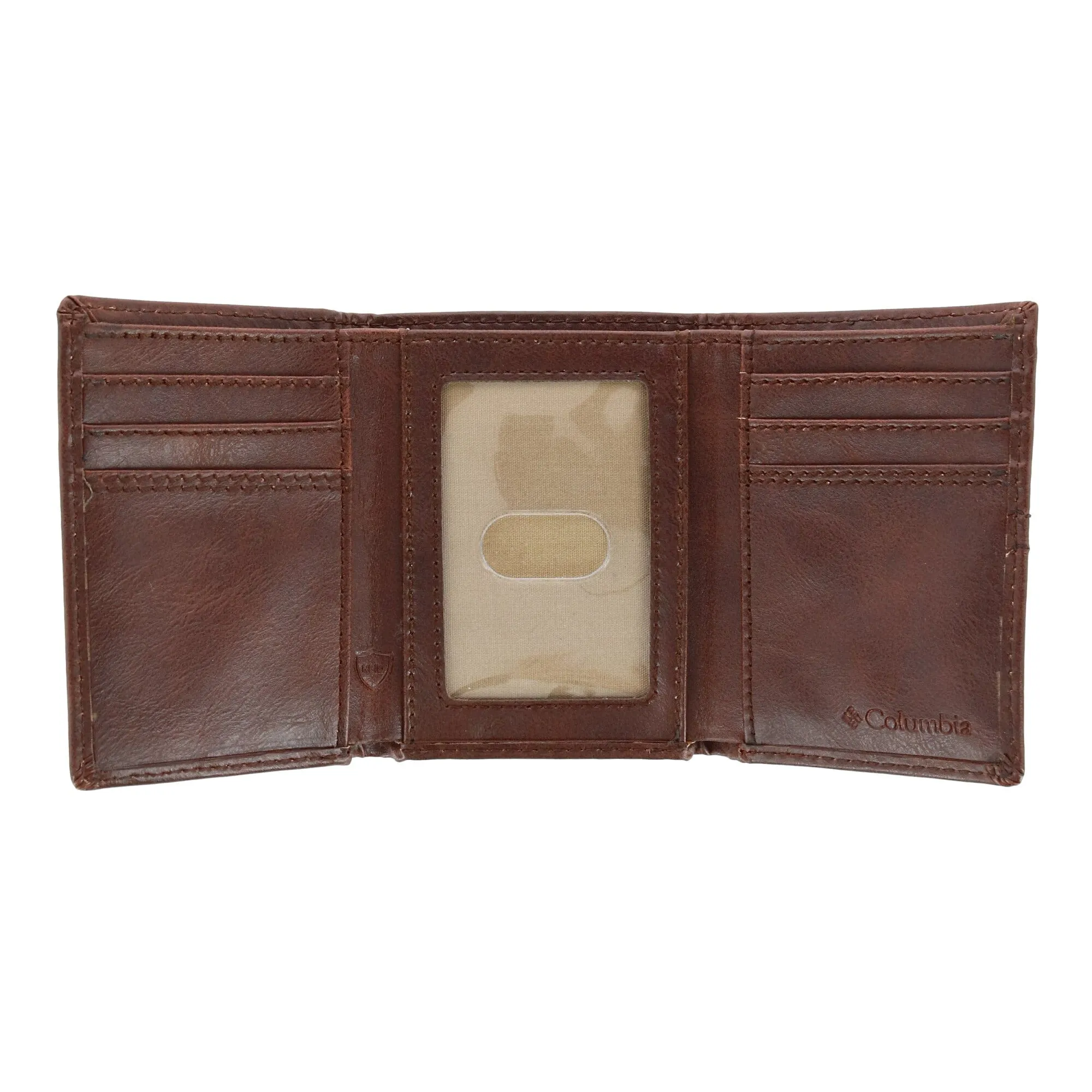 Columbia Men's RFID Protected Trifold Wallet with Double Row Stitching