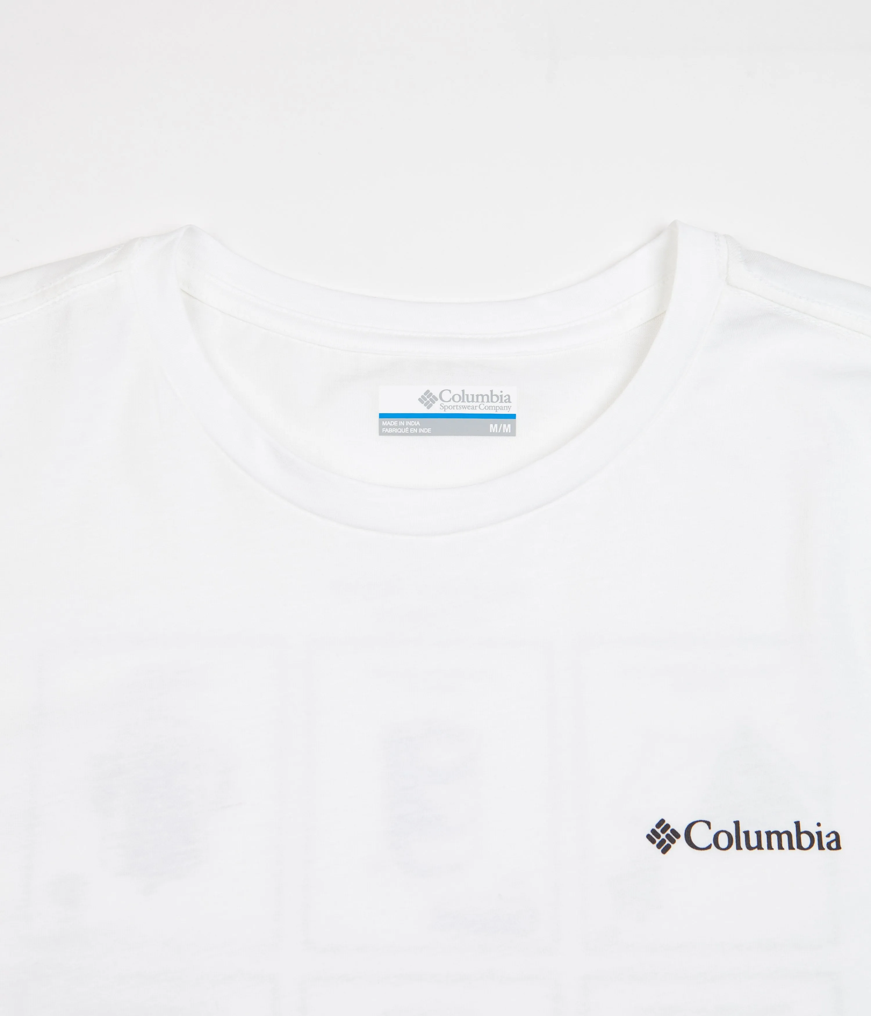 Columbia Rapid Ridge Back Graphic T-Shirt - White / Campsite Icons Graphic