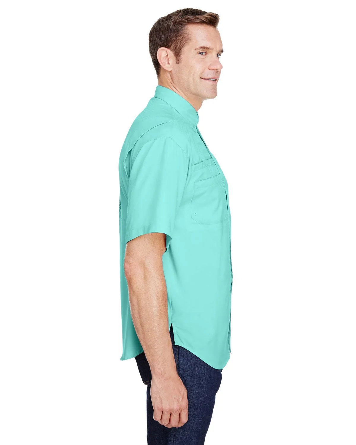 Columbia Tamiami Ii Short Sleeve Shirt 7266 Gulf Stream