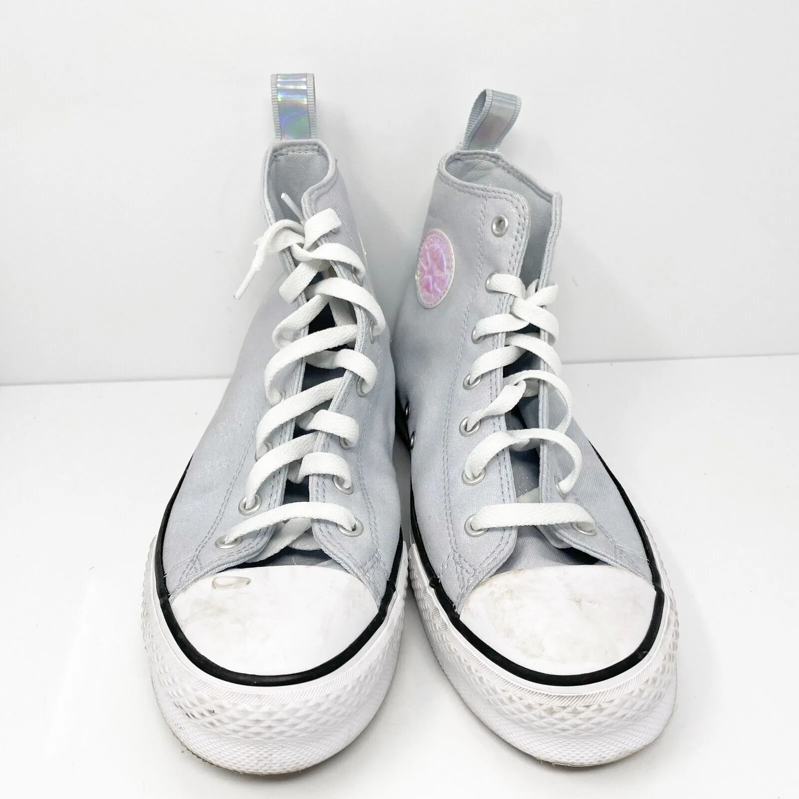 Converse Girls CTAS Eva Lift Platform A03617C Gray Casual Shoes Sneakers Size 7