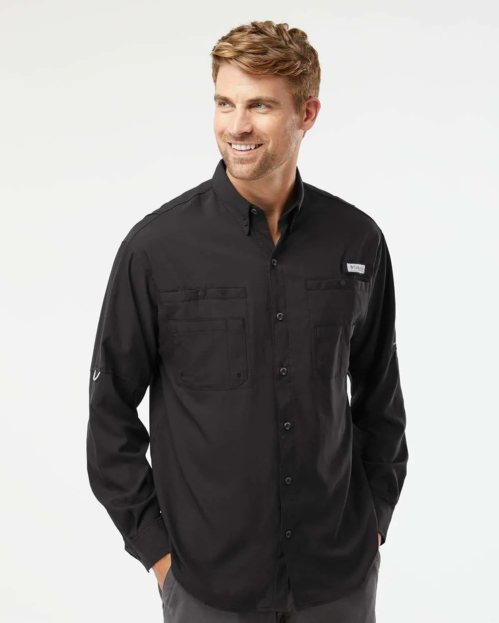 Custom Embroidery - Columbia - PFG Tamiami II Long Sleeve Shirt - 128606