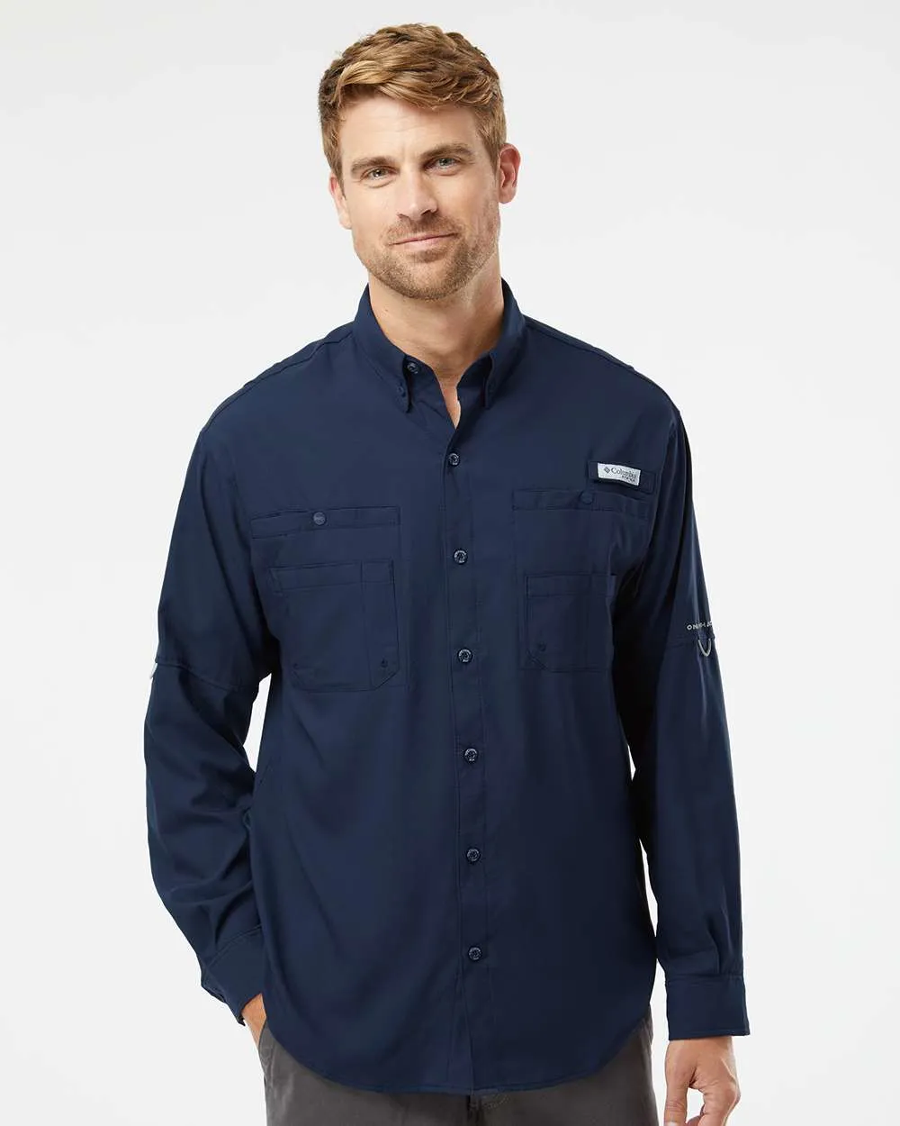 Custom Embroidery - Columbia - PFG Tamiami II Long Sleeve Shirt - 128606