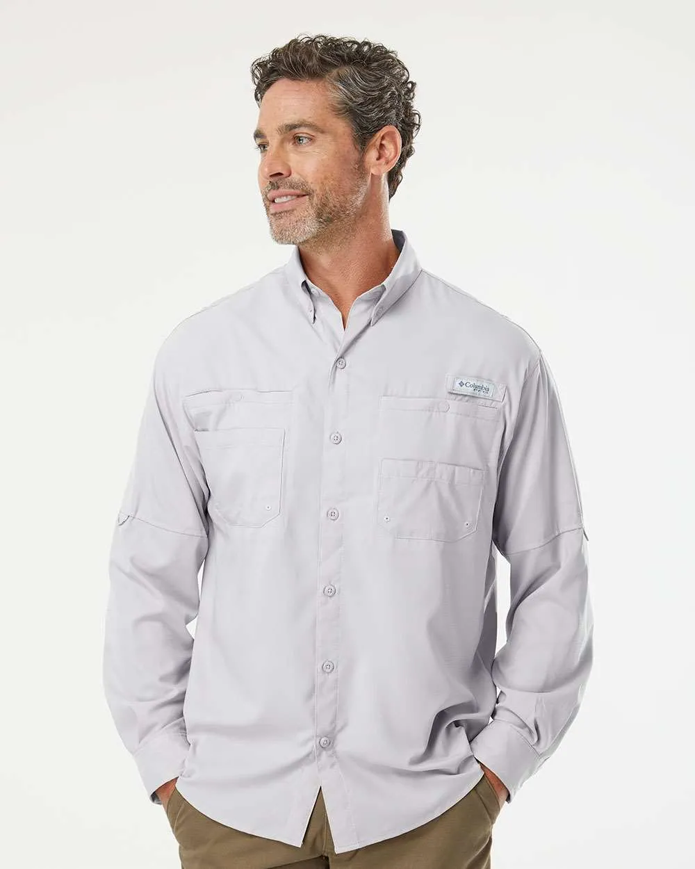 Custom Embroidery - Columbia - PFG Tamiami II Long Sleeve Shirt - 128606