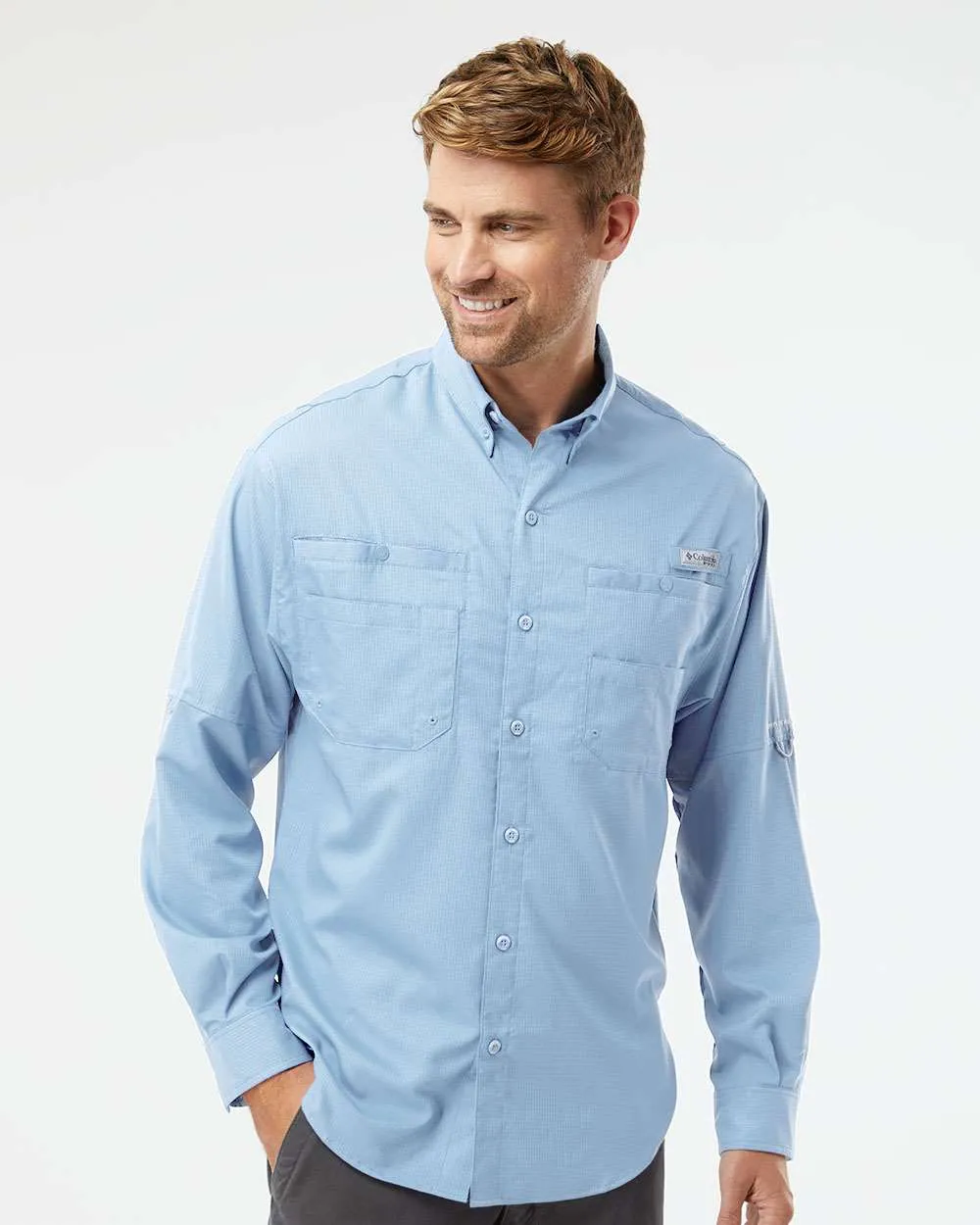 Custom Embroidery - Columbia - PFG Tamiami II Long Sleeve Shirt - 128606