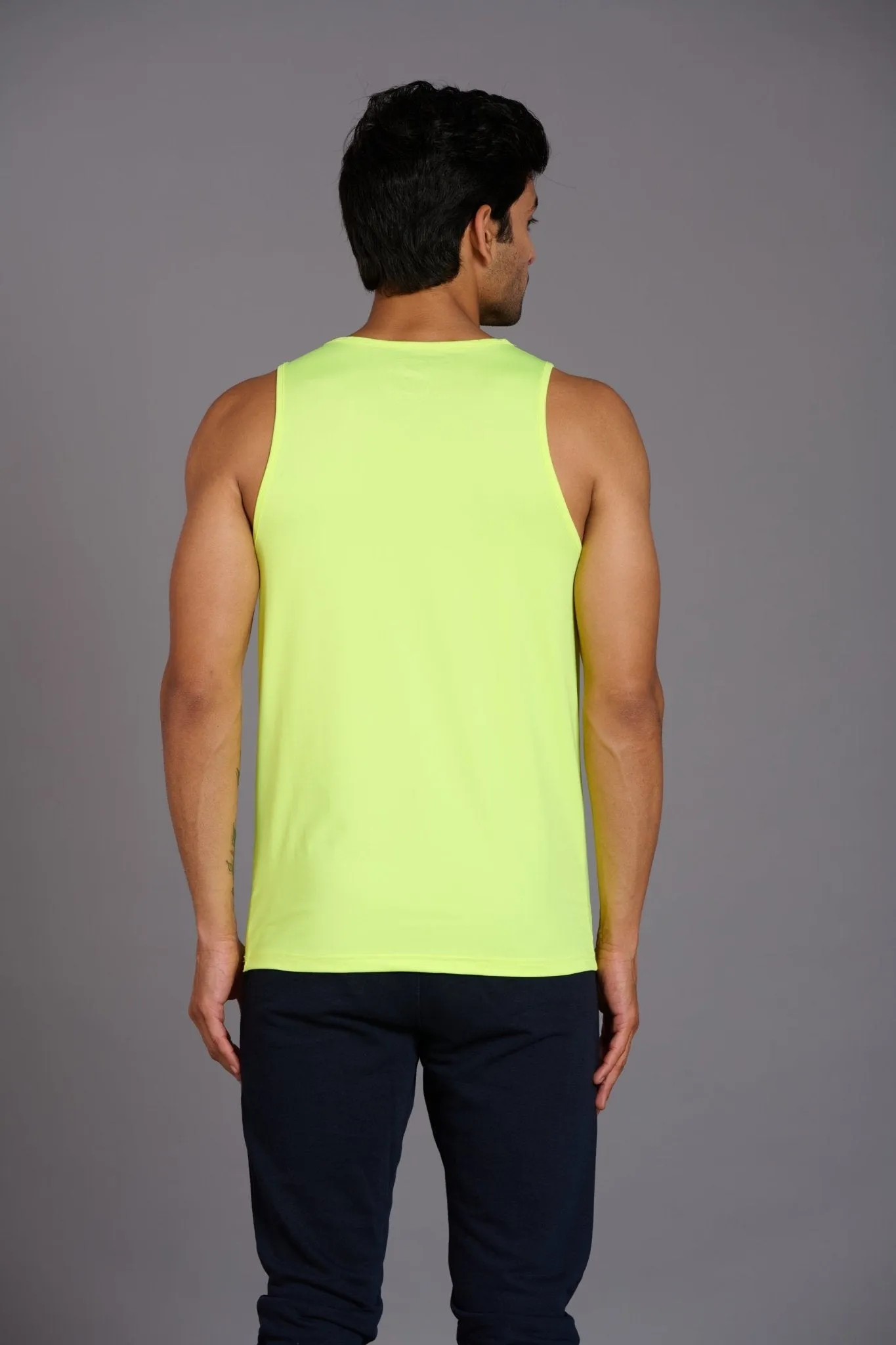 Devil Fit Printed Neon Vest (Activewear) for Men