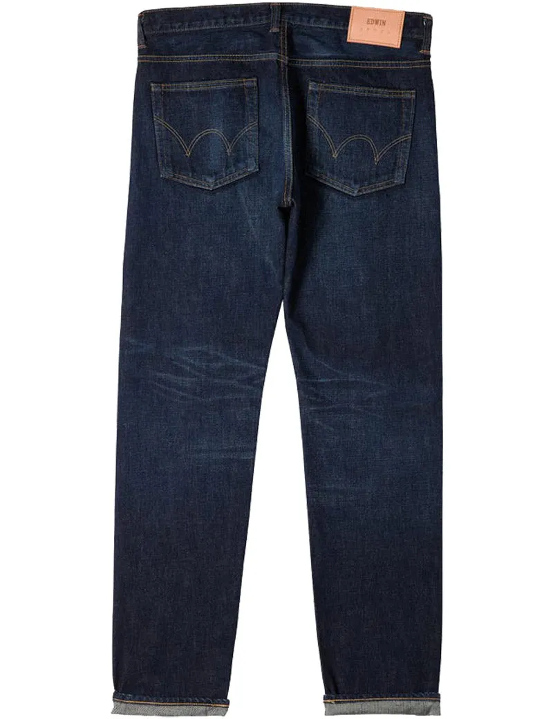 Edwin Regular Tapered Nihon Menpu Jeans Blue Dark Used