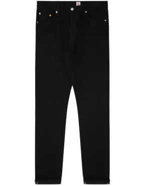 Edwin Slim Tapered Kaihara Denim Jeans Black Black