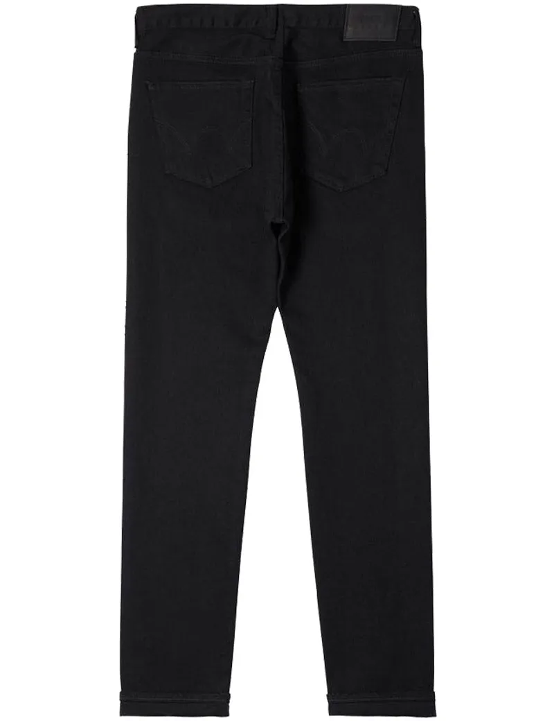 Edwin Slim Tapered Kaihara Denim Jeans Black Rinsed