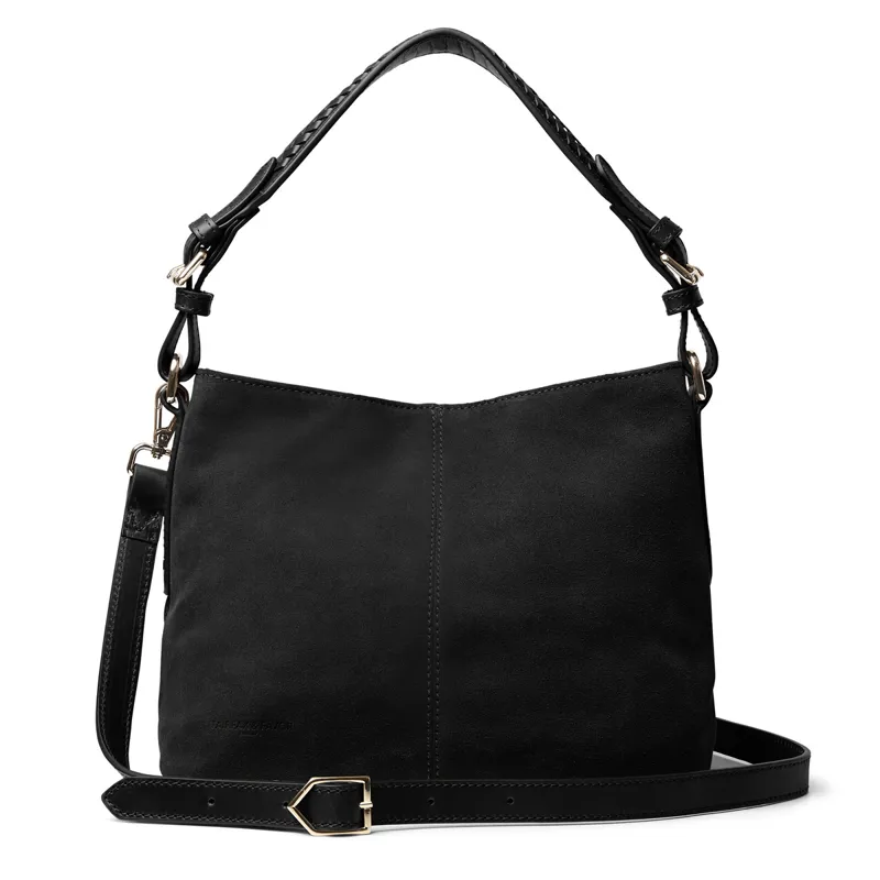 Fairfax and Favor Mini Tetbury Tote Bag - Black Suede