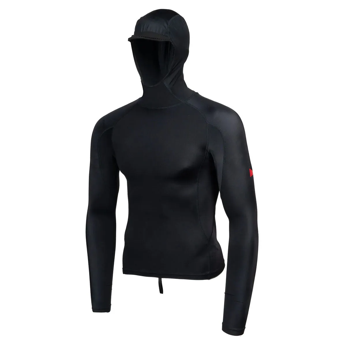 Florence Marine X Long Sleeve Utility Pocket Hooded Rash Vest - Black