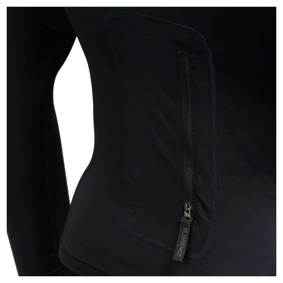 Florence Marine X Long Sleeve Utility Pocket Hooded Rash Vest - Black