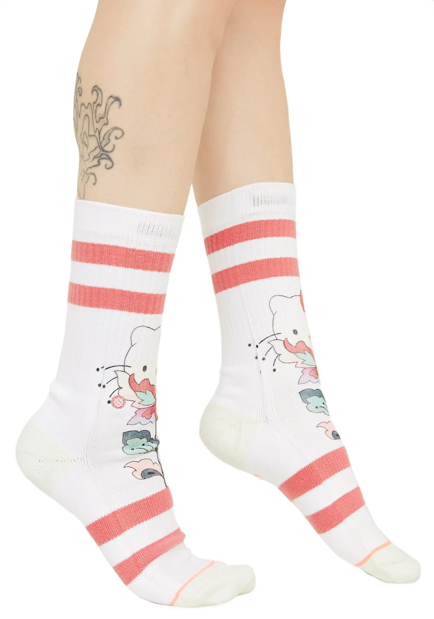 Full Bloom Hello Kitty Crew Socks-