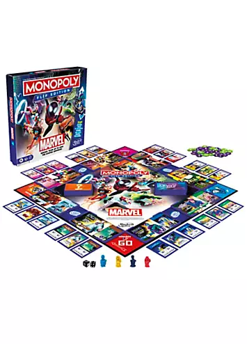 Hasbro Monopoly Flip Edition Marvel | Grattan