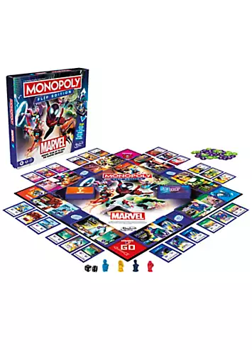 Hasbro Monopoly Flip Edition Marvel | Grattan