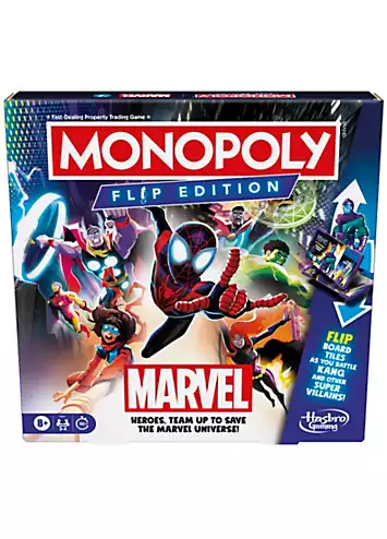 Hasbro Monopoly Flip Edition Marvel | Grattan