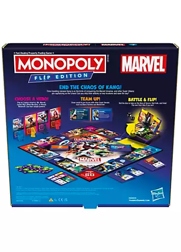 Hasbro Monopoly Flip Edition Marvel | Grattan